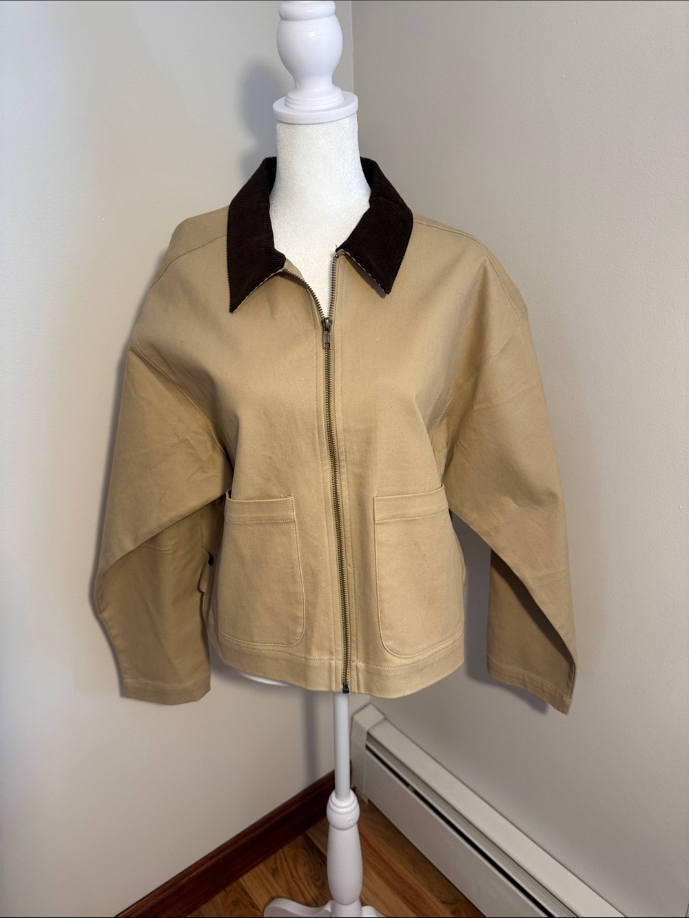 Light Weight Lucky Brand Tan Utility Jacket NWT